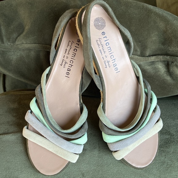 New! Eric Michael Elva Sandals Women's Size 37 US 6.5-7 - Picture 15 of 16